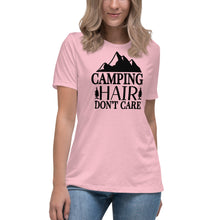 Load image into Gallery viewer, Camping Hair Don&#39;t Care - Women&#39;s Relaxed T-Shirt
