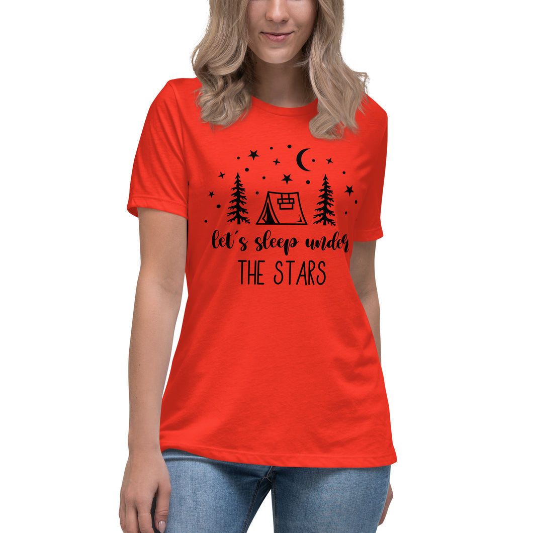 Let's Sleep under the Stars  Women's Relaxed T-Shirt