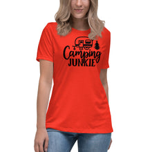 Load image into Gallery viewer, Camping Junkie - Women&#39;s Relaxed T-Shirt
