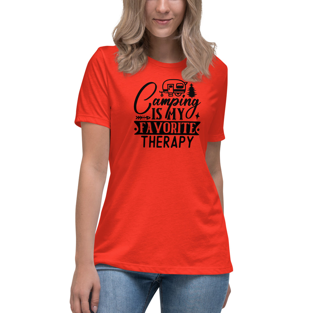 Camping is my Favorite Therapy - Women's Relaxed T-Shirt