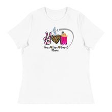 Load image into Gallery viewer, Peace Love Travel - Miami - Women&#39;s Relaxed T-Shirt
