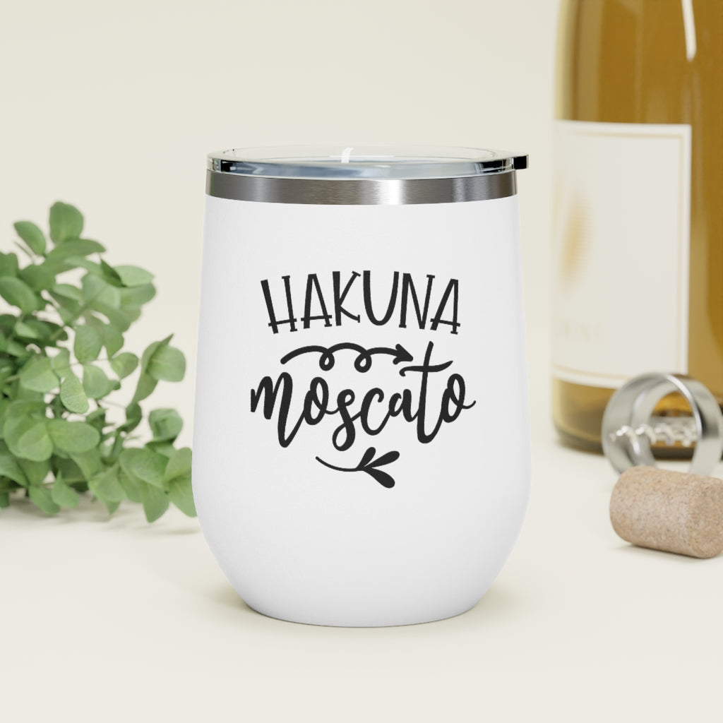 Hakuna Moscato 12oz Insulated Wine Tumbler