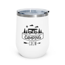 Load image into Gallery viewer, Camping Crew 12oz Insulated Wine Tumbler
