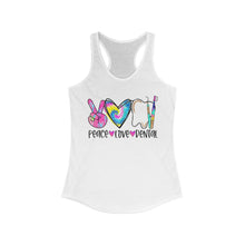 Load image into Gallery viewer, Peace Love Dental - Women&#39;s Ideal Racerback Tank
