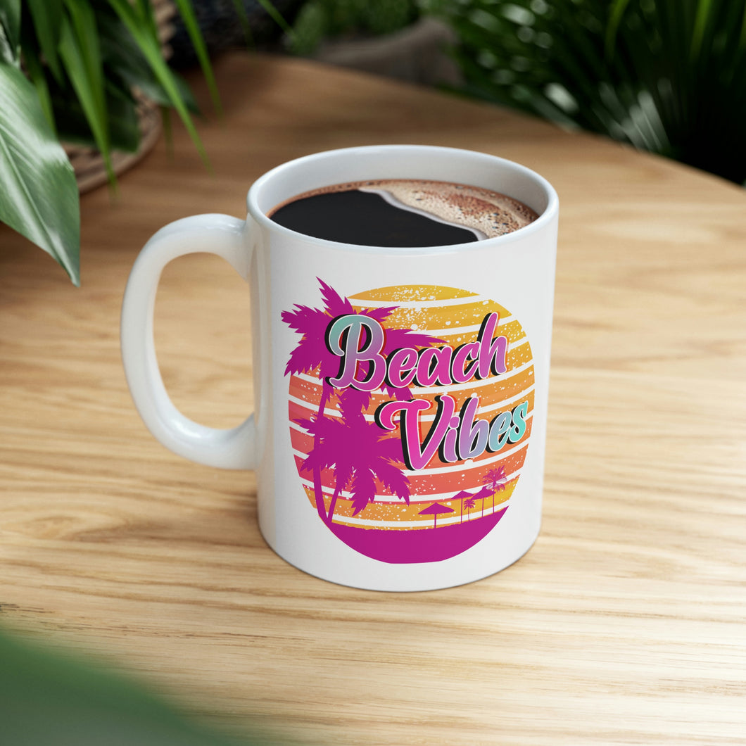 Beach Vibes Ceramic Mug 11oz