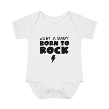 Load image into Gallery viewer, Baby Born To Rock Infant Baby Rib Bodysuit
