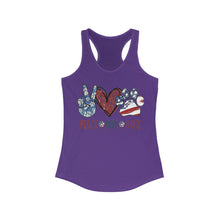 Load image into Gallery viewer, Peace Love Dogs - Women&#39;s Ideal Racerback Tank
