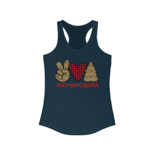 Load image into Gallery viewer, Peace Love Christmas - Women&#39;s Ideal Racerback Tank
