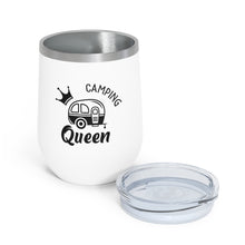 Load image into Gallery viewer, Camping Queen 12oz Insulated Wine Tumbler
