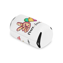 Load image into Gallery viewer, Peace Love Flamingo - Can Cooler
