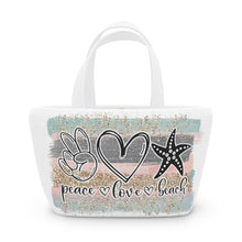 Load image into Gallery viewer, Peace Love Beach - Soft Picnic Bag
