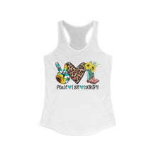 Load image into Gallery viewer, Peace Love Country - Women&#39;s Ideal Racerback Tank
