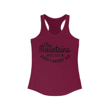 Load image into Gallery viewer, Mountains - Women&#39;s Ideal Racerback Tank
