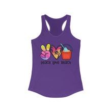 Load image into Gallery viewer, Peace Love Beach - Women&#39;s Ideal Racerback Tank
