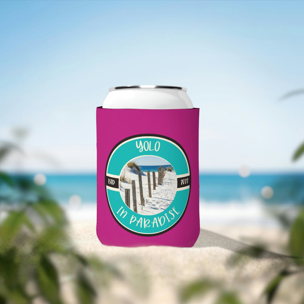 Yolo in Paradise Can Cooler Sleeve