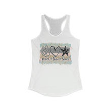 Load image into Gallery viewer, Peace Love Beach Women&#39;s Ideal Racerback Tank
