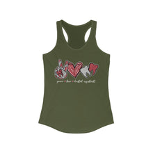 Load image into Gallery viewer, Peace Love Dental Assistant - Women&#39;s Ideal Racerback Tank
