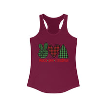 Load image into Gallery viewer, Peace Love Christmas - Women&#39;s Ideal Racerback Tank
