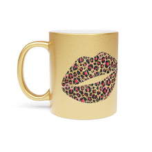 Load image into Gallery viewer, Leopard Lip Metallic Mug (Silver\Gold)
