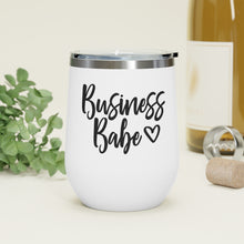 Load image into Gallery viewer, Business Babe 12oz Insulated Wine Tumbler
