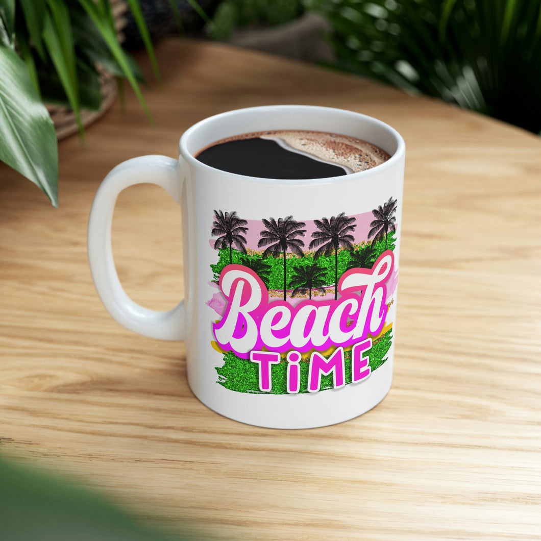 Beach Time Ceramic Mug 11oz