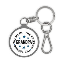 Load image into Gallery viewer, Grandpa The Myth The Veteran Key Ring
