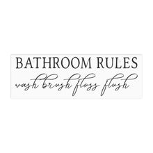 Load image into Gallery viewer, Bathroom Rules Ceramic Wall Sign
