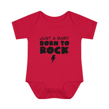 Load image into Gallery viewer, Baby Born To Rock Infant Baby Rib Bodysuit
