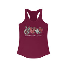 Load image into Gallery viewer, Peace Love Dental Assistant - Women&#39;s Ideal Racerback Tank
