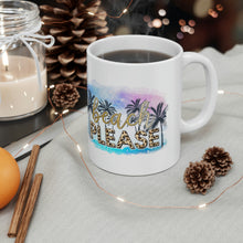 Load image into Gallery viewer, Beach Please Ceramic Mug 11oz
