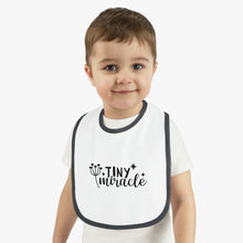 Load image into Gallery viewer, Tiny miracle Baby Contrast Trim Jersey Bib
