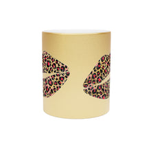 Load image into Gallery viewer, Leopard Lip Metallic Mug (Silver\Gold)
