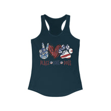 Load image into Gallery viewer, Peace Love Dogs - Women&#39;s Ideal Racerback Tank
