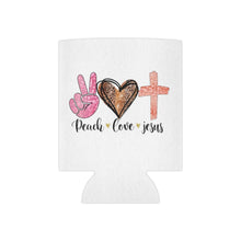 Load image into Gallery viewer, Peach Love Jesus - Can Cooler
