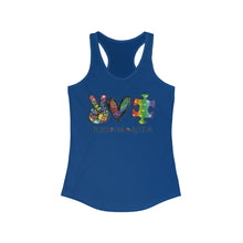 Load image into Gallery viewer, Peace Love Autism - Women&#39;s Ideal Racerback Tank
