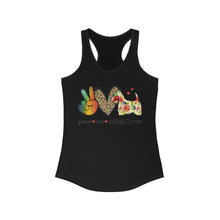 Load image into Gallery viewer, Peace Love Scottish Terrier - Women&#39;s Ideal Racerback Tank
