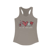 Load image into Gallery viewer, Peace Love Dental Assistant - Women&#39;s Ideal Racerback Tank
