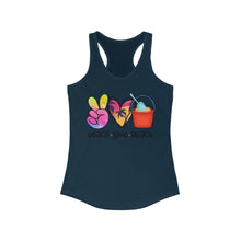 Load image into Gallery viewer, Peace Love Beach - Women&#39;s Ideal Racerback Tank
