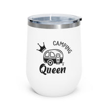 Load image into Gallery viewer, Camping Queen 12oz Insulated Wine Tumbler
