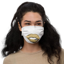 Load image into Gallery viewer, Glitter Lip Gold - Premium face mask
