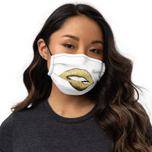 Load image into Gallery viewer, Glitter Lip Gold - Premium face mask
