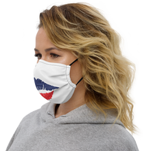 Load image into Gallery viewer, Lips - Red White and Blue Lips 1 - Premium face mask
