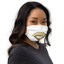 Load image into Gallery viewer, Glitter Lip Gold - Premium face mask
