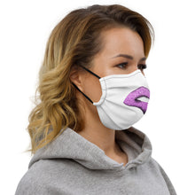 Load image into Gallery viewer, Glitter Lip Purple 1 - Premium face mask
