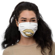 Load image into Gallery viewer, Glitter Lip Gold - Premium face mask
