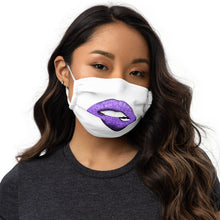 Load image into Gallery viewer, Glitter Lip Purple 2 - Premium face mask
