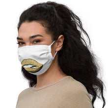 Load image into Gallery viewer, Glitter Lip Gold - Premium face mask
