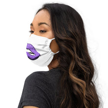 Load image into Gallery viewer, Glitter Lip Purple 2 - Premium face mask
