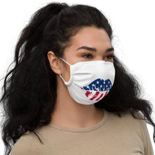 Load image into Gallery viewer, Lips - Red White and Blue Premium face mask
