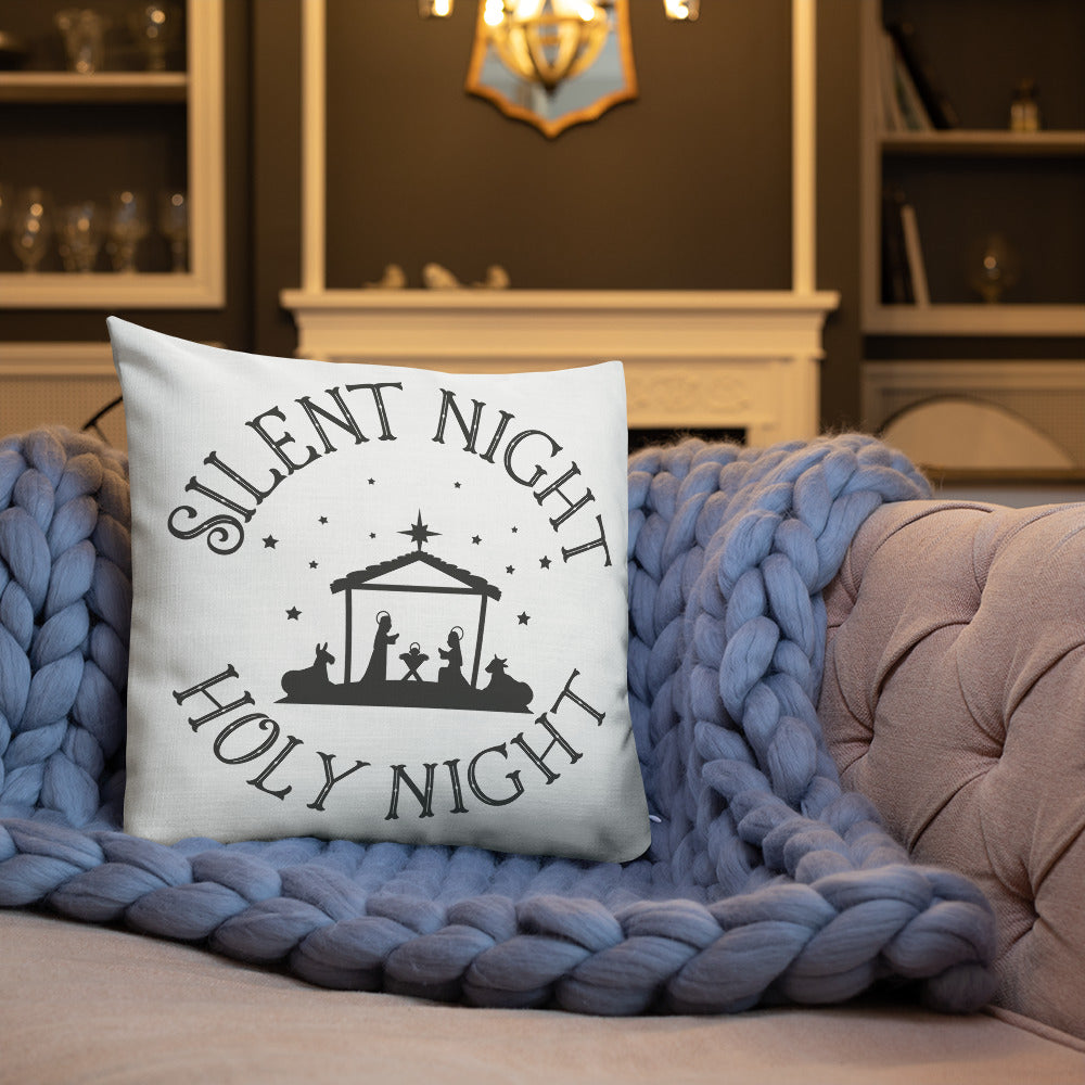 Silent Night Holy Night Premium Pillow
